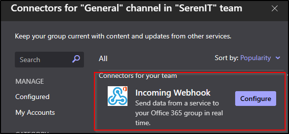 add webhook